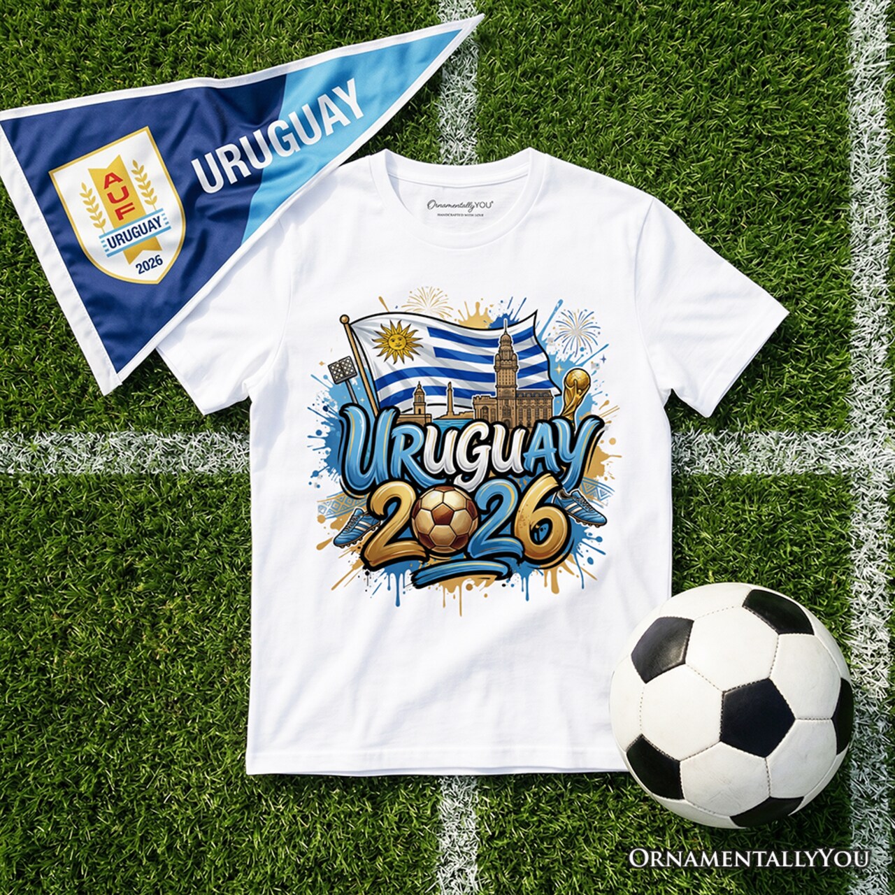 Uruguay 2026 FIFA World Cup Soccer T-Shirt, Fans Football Tee